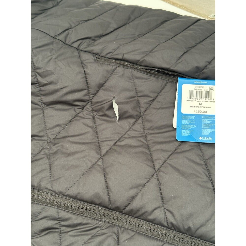 Columbia Jacket Womens XXL Black Heavenly Omni-Heat Long Puffer Coat Parka 3X - Picture 2 of 4